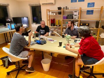 A recent Maker Monday open night and social event at Brisbane Makerspace.
